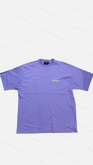 Balenciaga Campaign Purple Tee — Size Large Fit