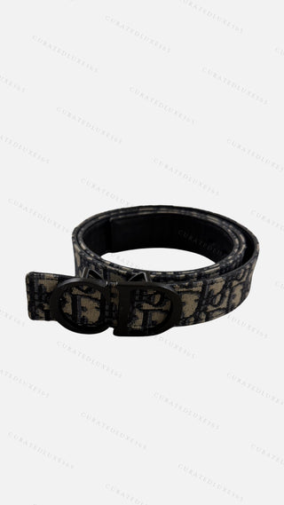 Dior Oblique Canvas Belt