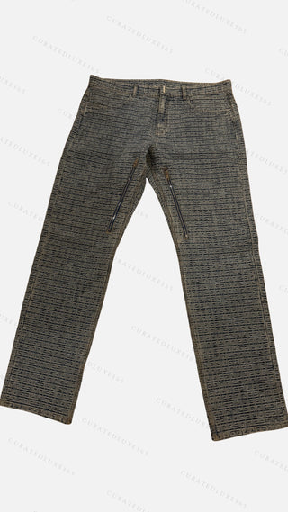 Givenchy 4G Monogram Grey Denim Jeans — Size 36