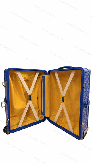 Goyard Bourget PM Blue Cabin Suitcase