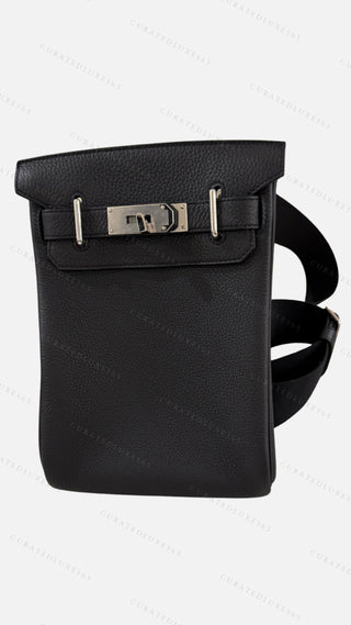 Hermès Hac a Dos Black Backpack — Size PM
