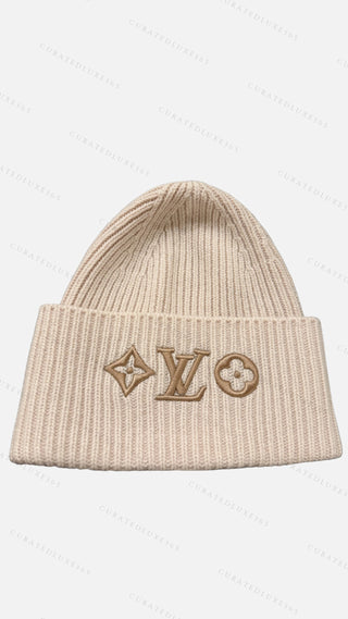 Louis Vuitton Headline Beige Rose Beanie