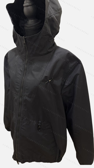 Louis Vuitton Monogram Reversible Black Windbreaker — Size Large