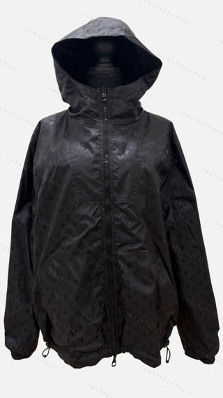 Louis Vuitton Monogram Reversible Black Windbreaker — Size Large