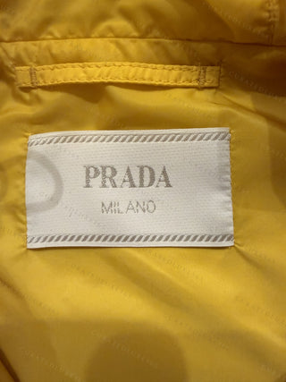 Prada Re-Nylon Hooded Yellow Windbreaker — Size 54