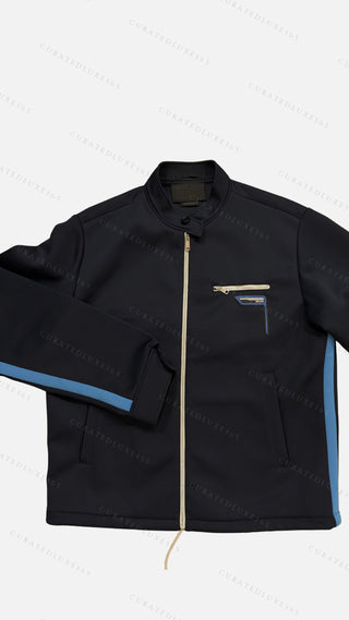 Prada SS19 Navy Blue Zip Jacket — Size Large