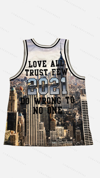 Supreme x Mitchell & Ness Skyline Basketball Jersey — Size Large