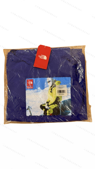 Supreme x The North Face Expedition Photo Aztec Blue Hoodie — Size Medium